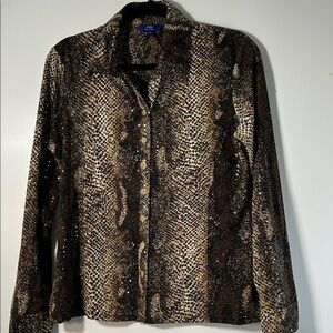 Tabi Simply Classics Sequin Snake Shirt